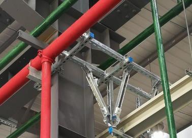 金湾该抗震支架的整体式支吊架结构协调性好
